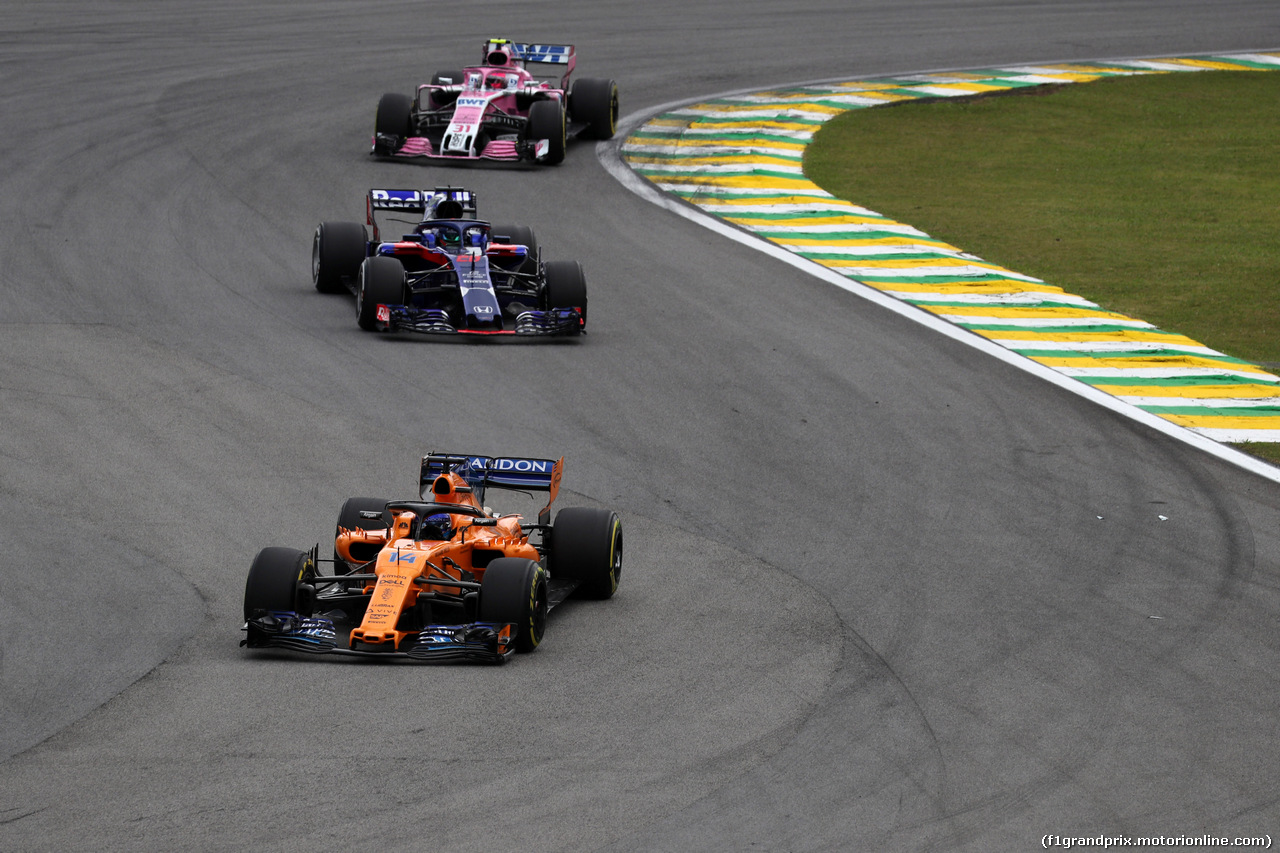 GP BRASILE, 11.11.2018 - Gara, Fernando Alonso (ESP) McLaren MCL33