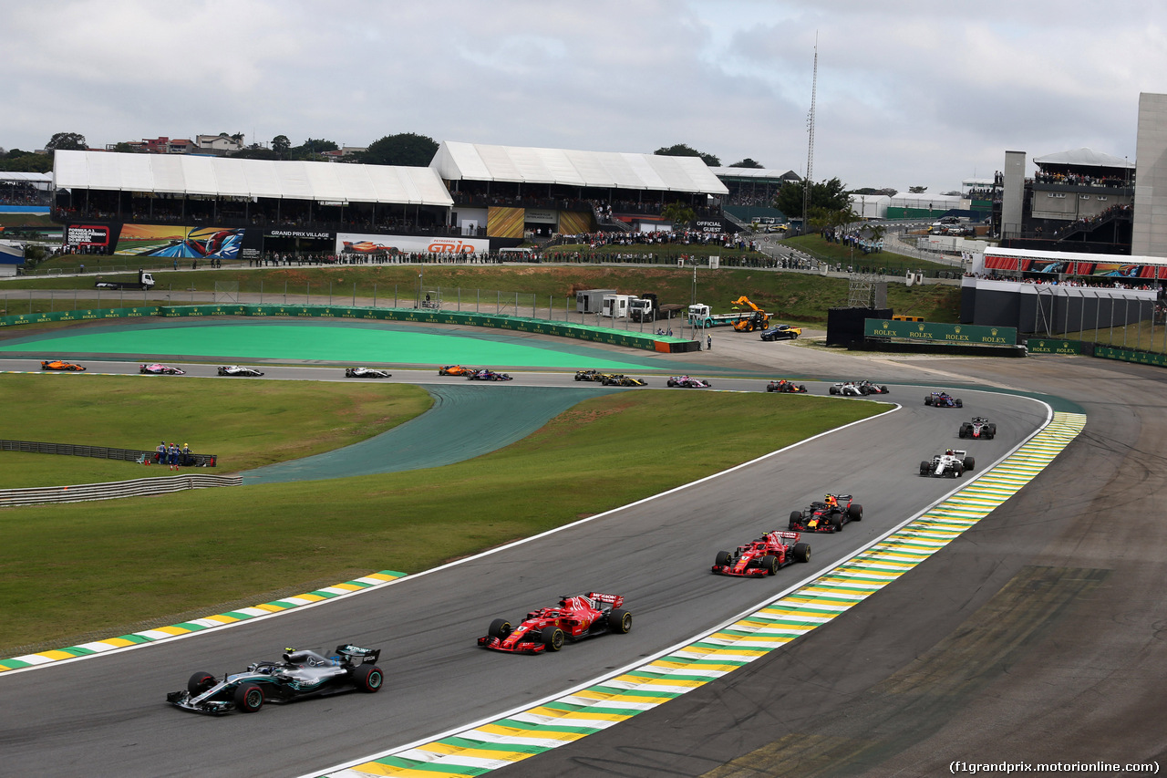 GP BRASILE, 11.11.2018 - Gara, Valtteri Bottas (FIN) Mercedes AMG F1 W09