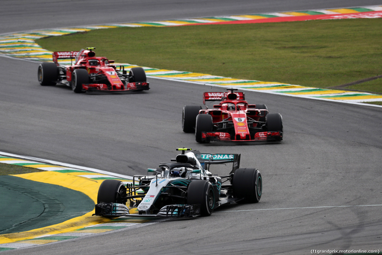GP BRASILE, 11.11.2018 - Gara, Valtteri Bottas (FIN) Mercedes AMG F1 W09