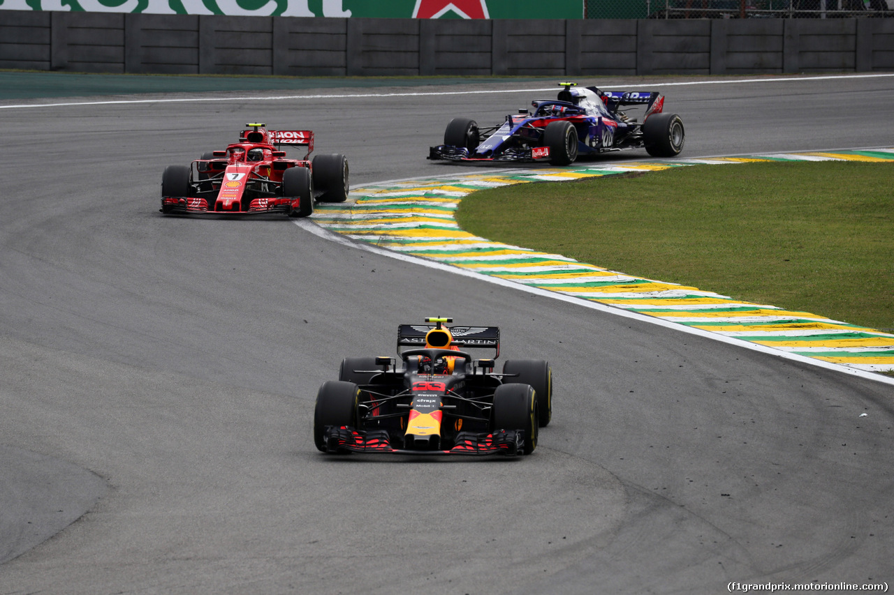 GP BRASILE, 11.11.2018 - Gara, Max Verstappen (NED) Red Bull Racing RB14