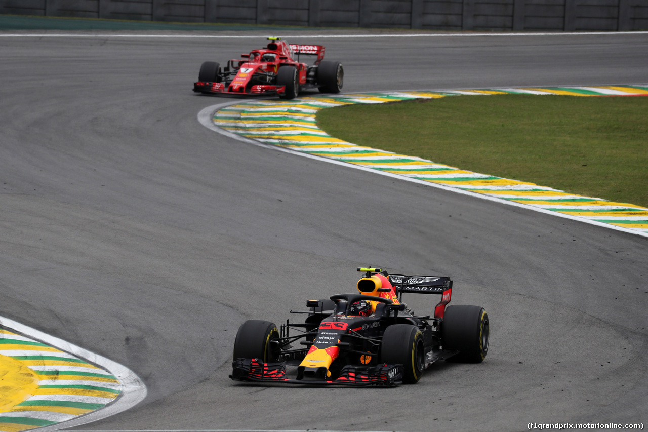 GP BRASILE, 11.11.2018 - Gara, Max Verstappen (NED) Red Bull Racing RB14