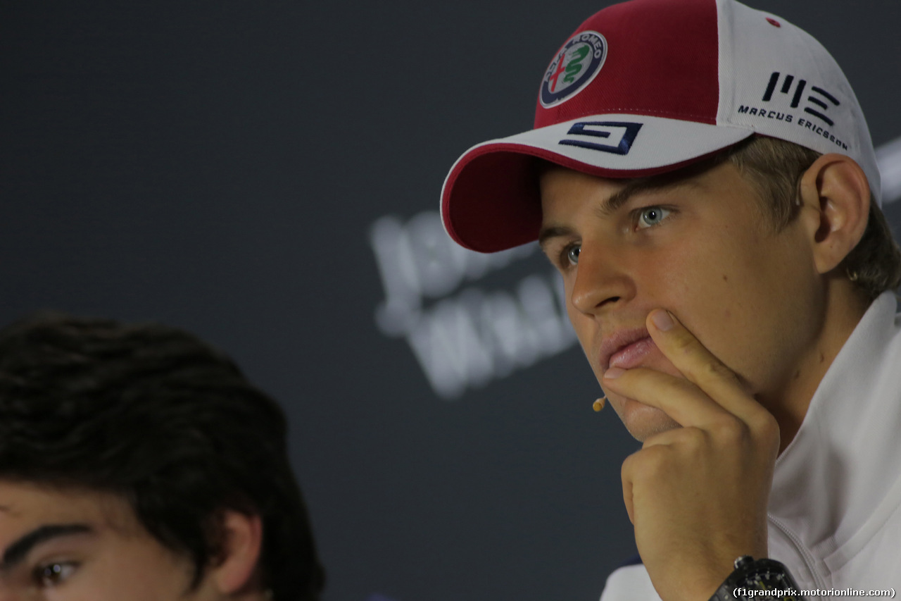GP BRASILE, 08.11.2018 - Conferenza Stampa, Marcus Ericsson (SUE) Sauber C37