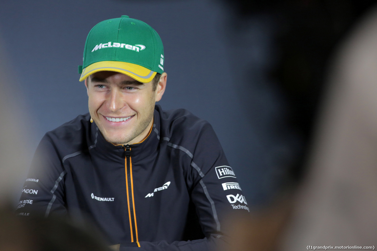 GP BRASILE, 08.11.2018 - Conferenza Stampa, Stoffel Vandoorne (BEL) McLaren MCL33