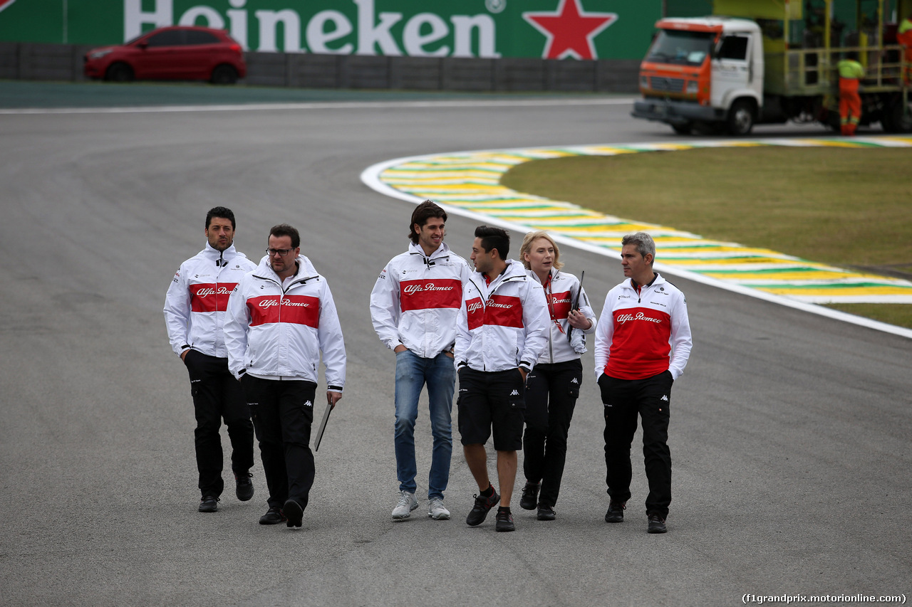 GP BRASILE, 08.11.2018 - Antonio Giovinazzi (ITA) Test Driver Sauber C37