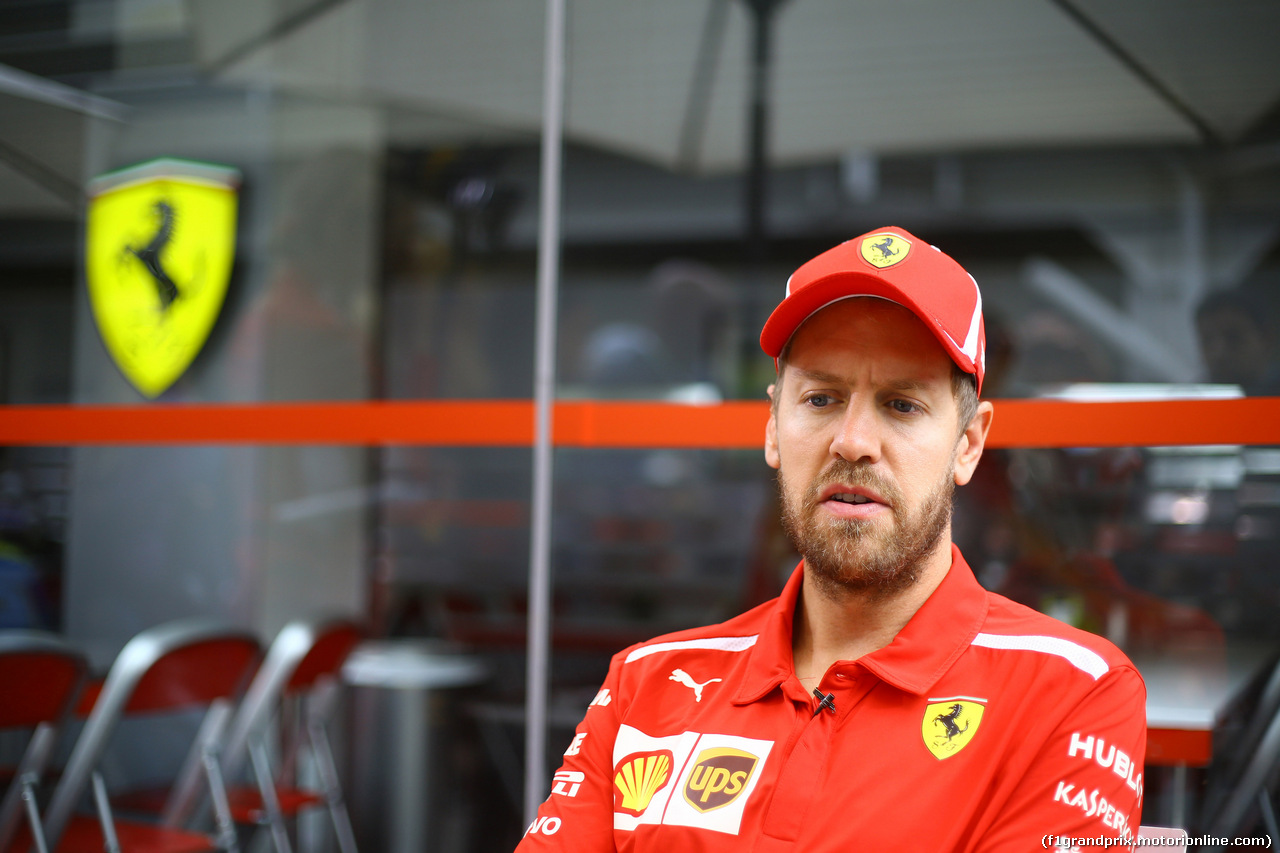 GP BRASILE, 08.11.2018 - Sebastian Vettel (GER) Ferrari SF71H