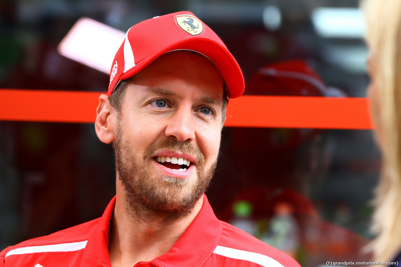 GP BRASILE, 08.11.2018 - Sebastian Vettel (GER) Ferrari SF71H
