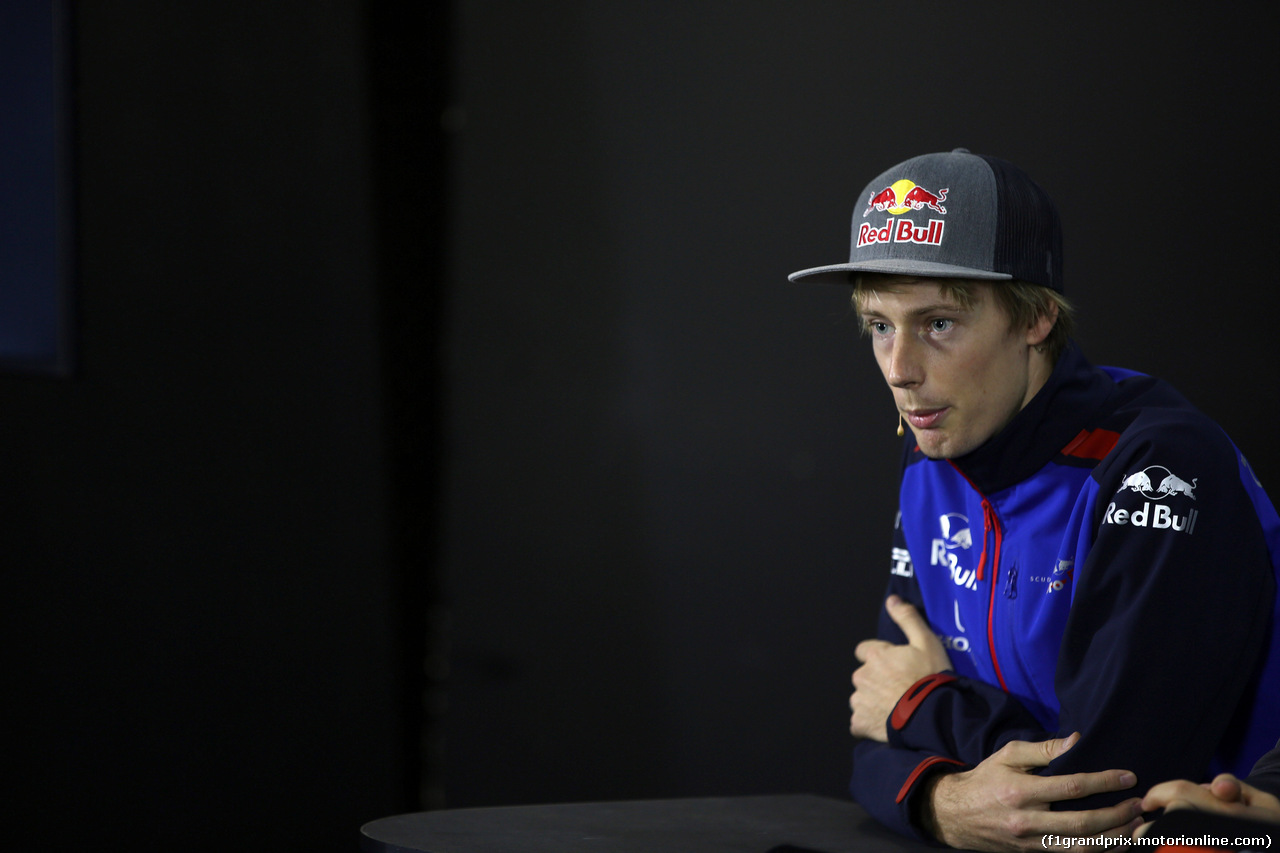 GP BRASILE, 08.11.2018 - Conferenza Stampa, Brendon Hartley (NZL) Scuderia Toro Rosso STR13