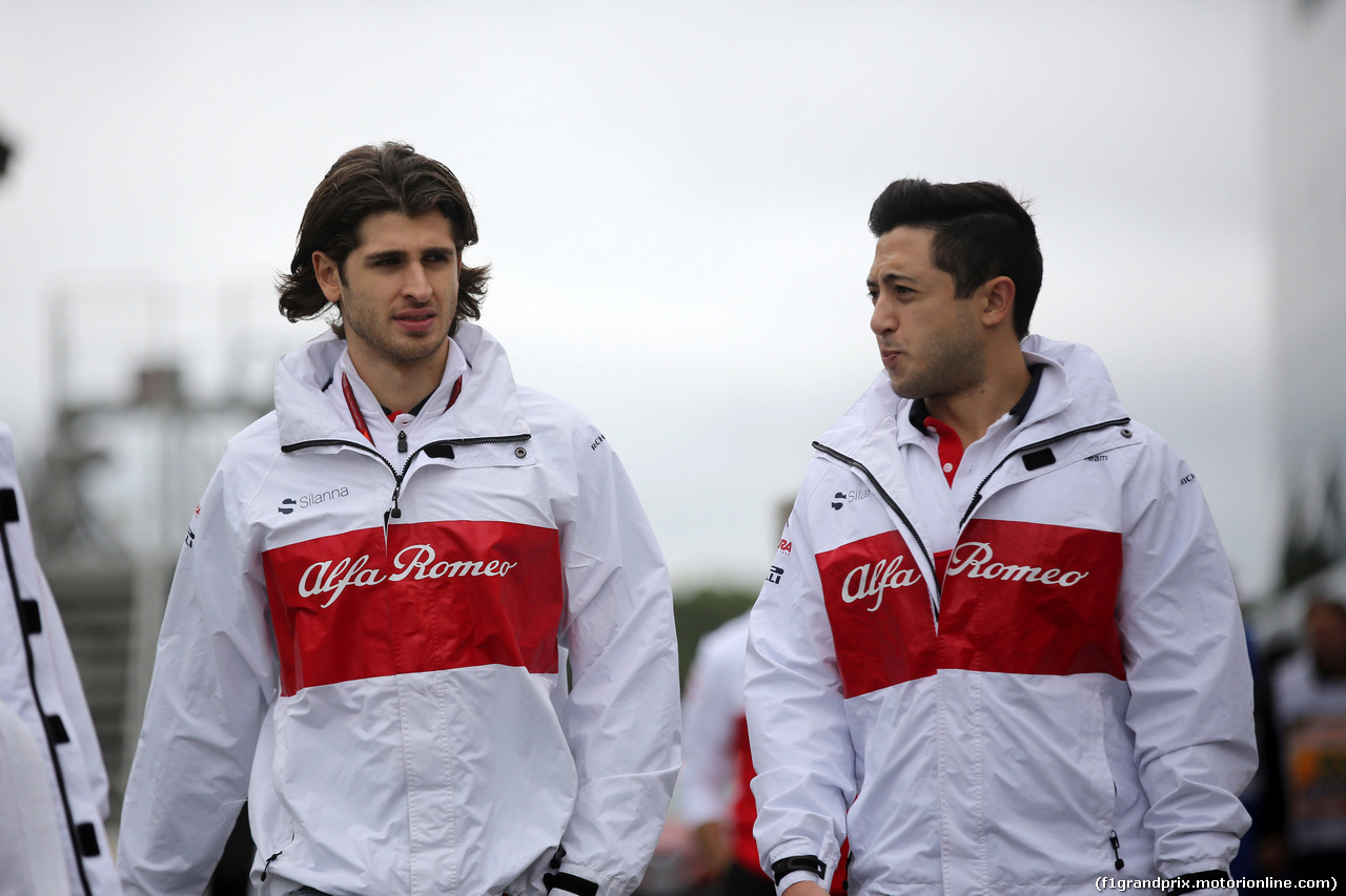 GP BRASILE, 08.11.2018 - Antonio Giovinazzi (ITA) Test Driver Sauber C37