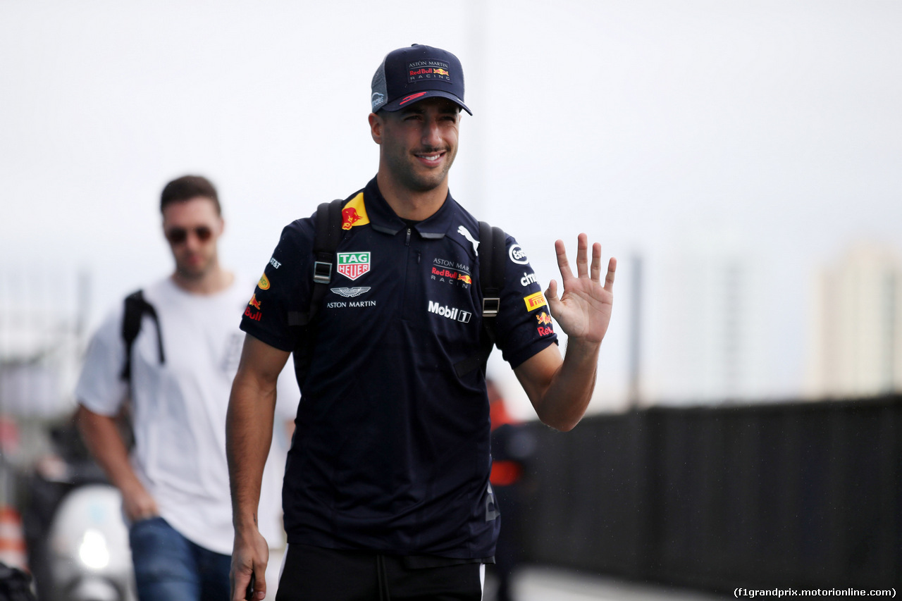 GP BRASILE, 08.11.2018 - Daniel Ricciardo (AUS) Red Bull Racing RB14