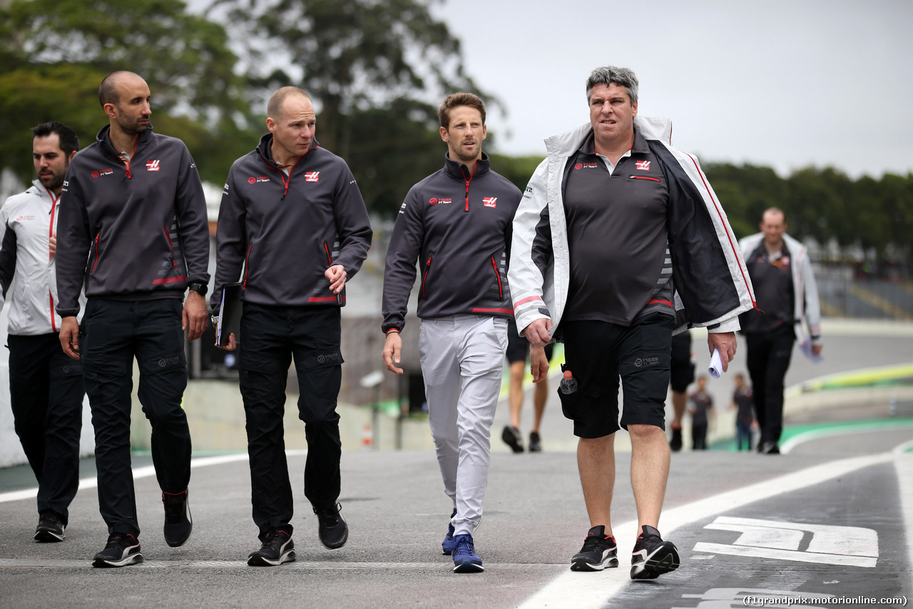 GP BRASILE, 08.11.2018 - Romain Grosjean (FRA) Haas F1 Team VF-18