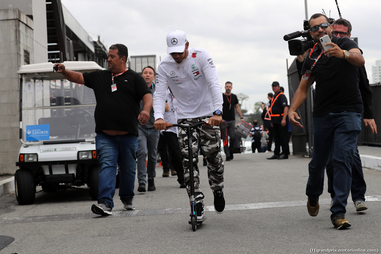 GP BRASILE, 09.11.2018 - Lewis Hamilton (GBR) Mercedes AMG F1 W09