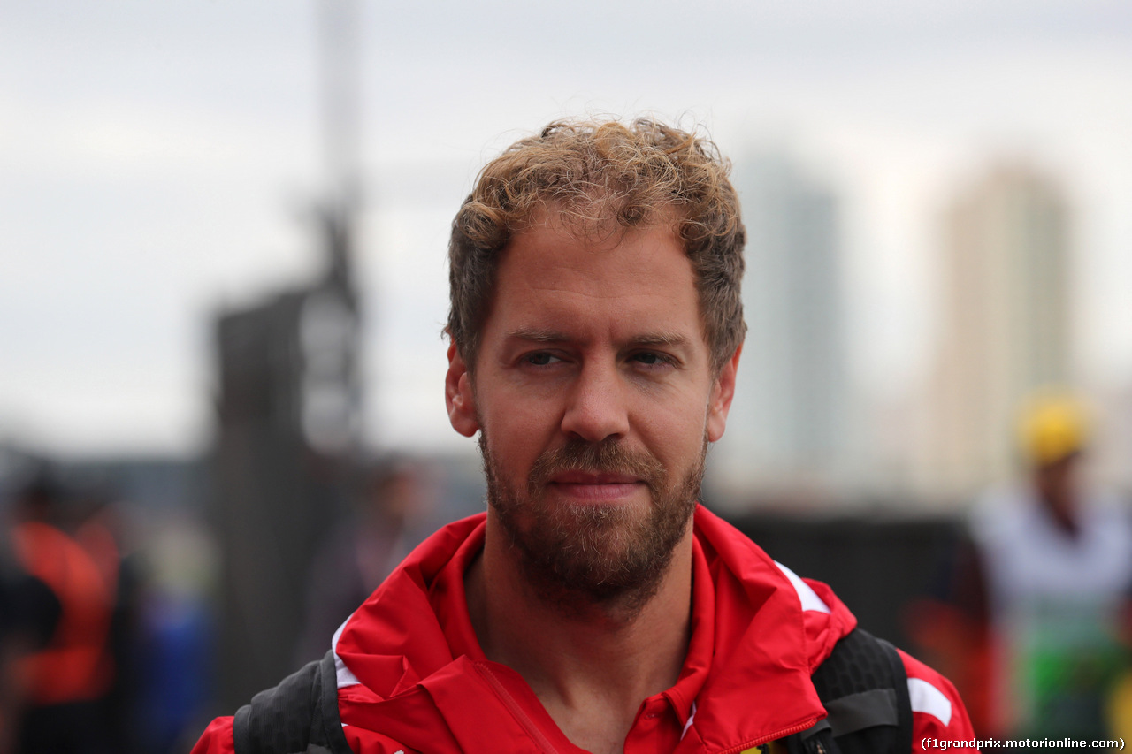 GP BRASILE, 09.11.2018 - Sebastian Vettel (GER) Ferrari SF71H
