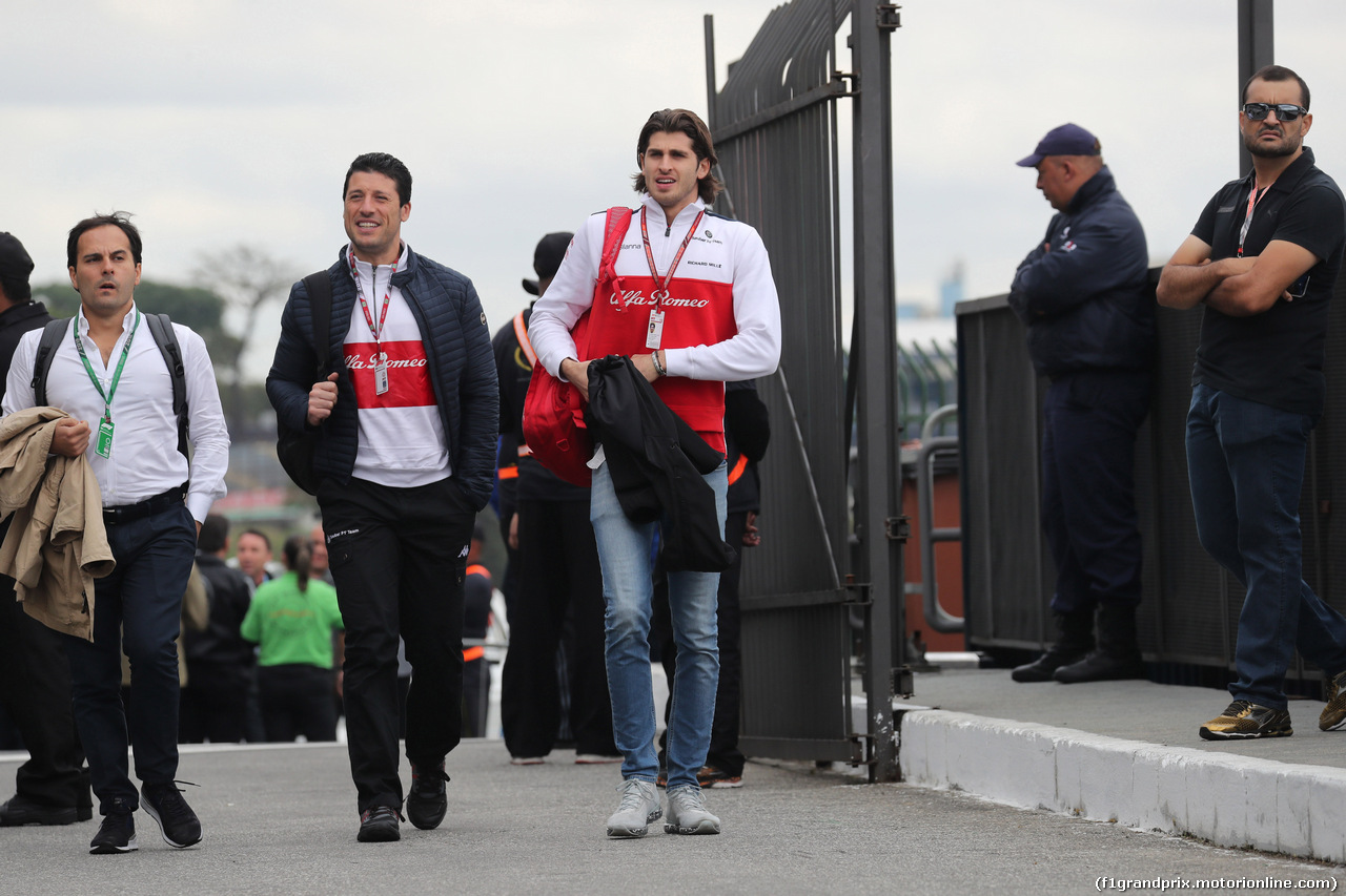 GP BRASILE, 09.11.2018 - Antonio Giovinazzi (ITA) Test Driver Sauber C37