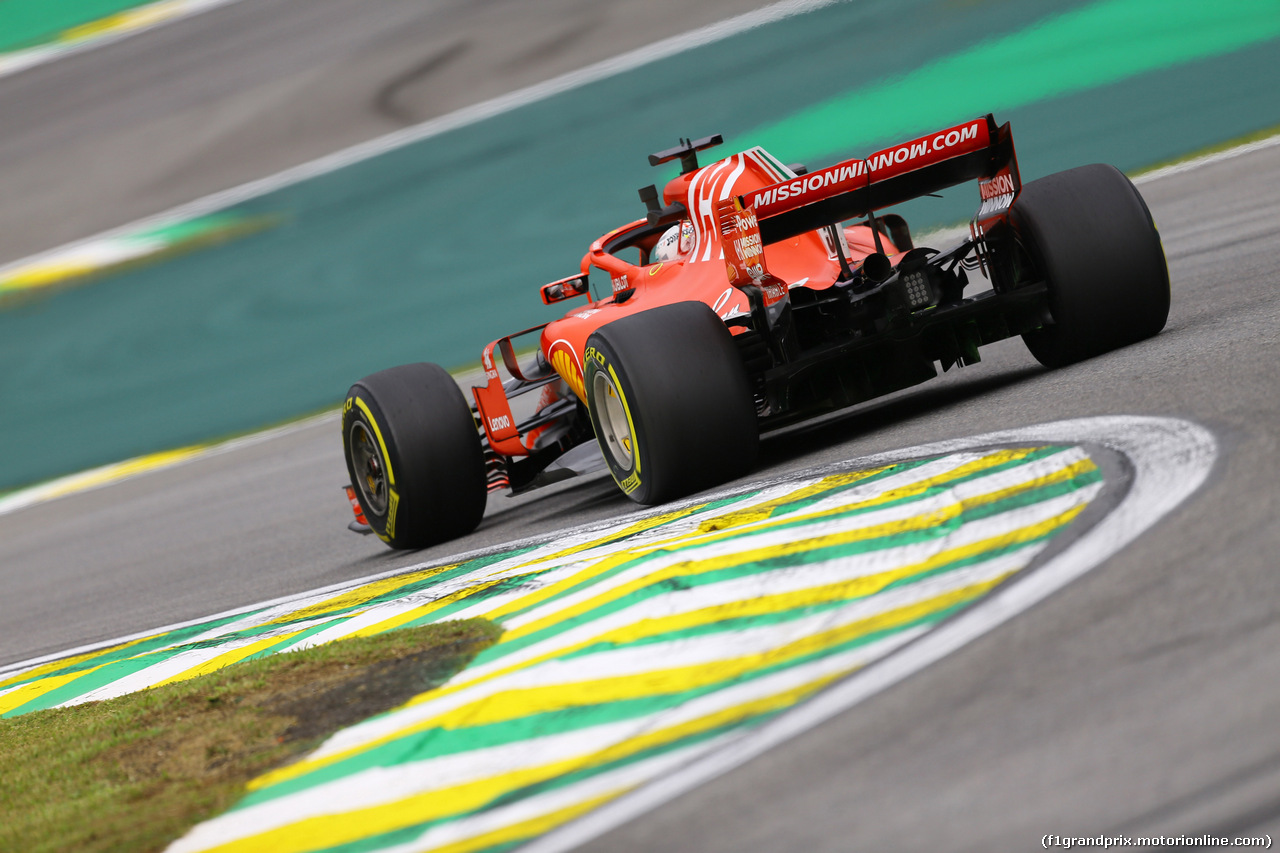GP BRASILE, 09.11.2018 - Prove Libere 2, Sebastian Vettel (GER) Ferrari SF71H