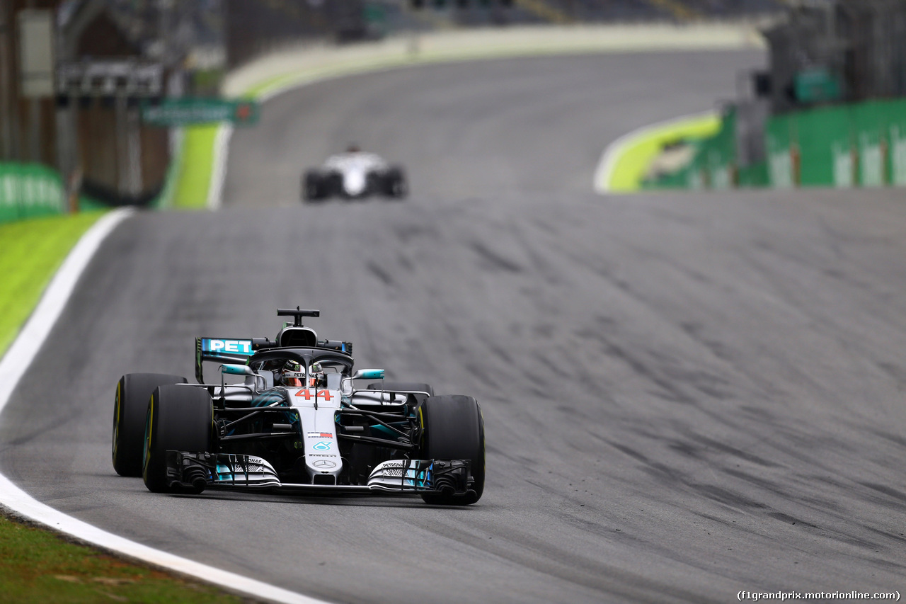GP BRASILE, 09.11.2018 - Prove Libere 2, Lewis Hamilton (GBR) Mercedes AMG F1 W09