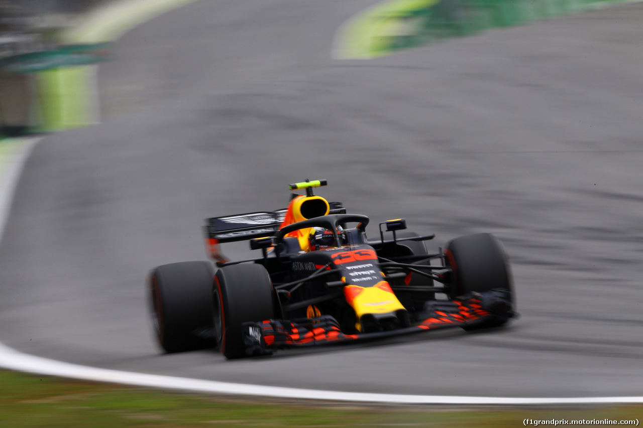 GP BRASILE, 09.11.2018 - Prove Libere 2, Max Verstappen (NED) Red Bull Racing RB14