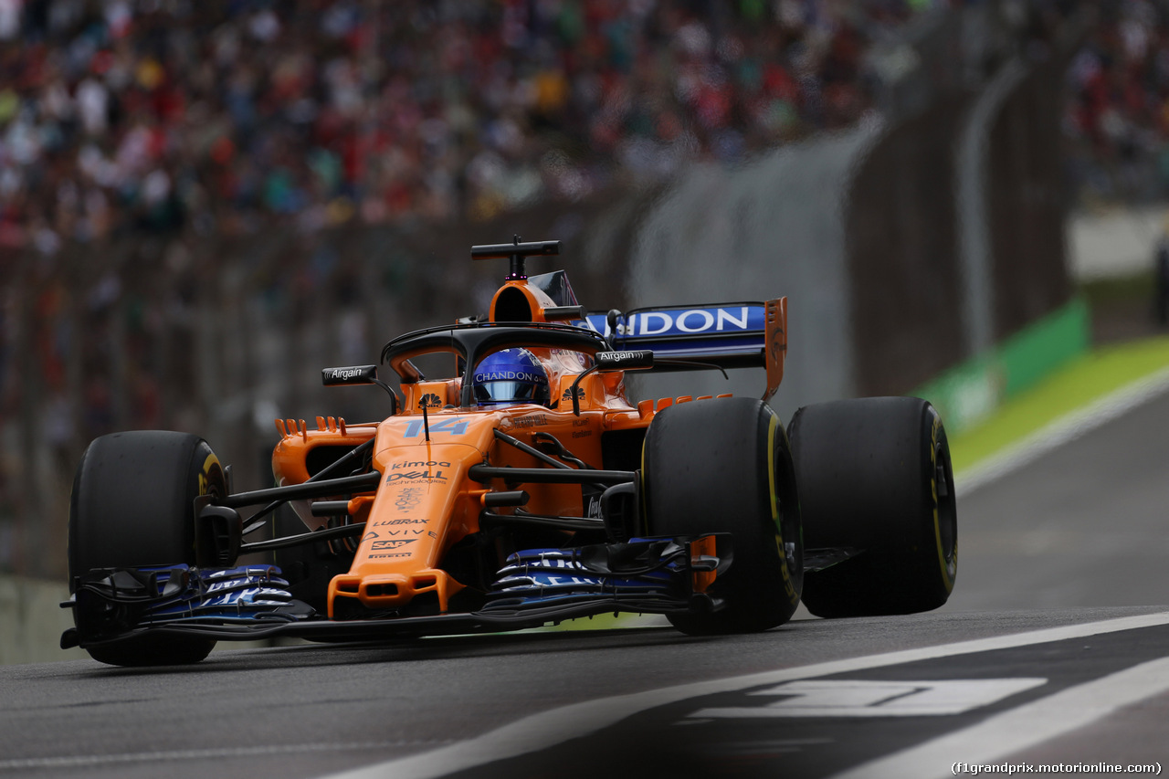 GP BRASILE, 10.11.2018 - Prove Libere 3, Fernando Alonso (ESP) McLaren MCL33