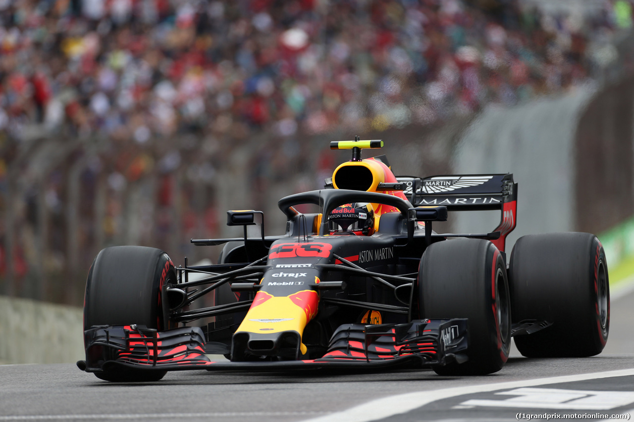 GP BRASILE, 10.11.2018 - Prove Libere 3, Max Verstappen (NED) Red Bull Racing RB14