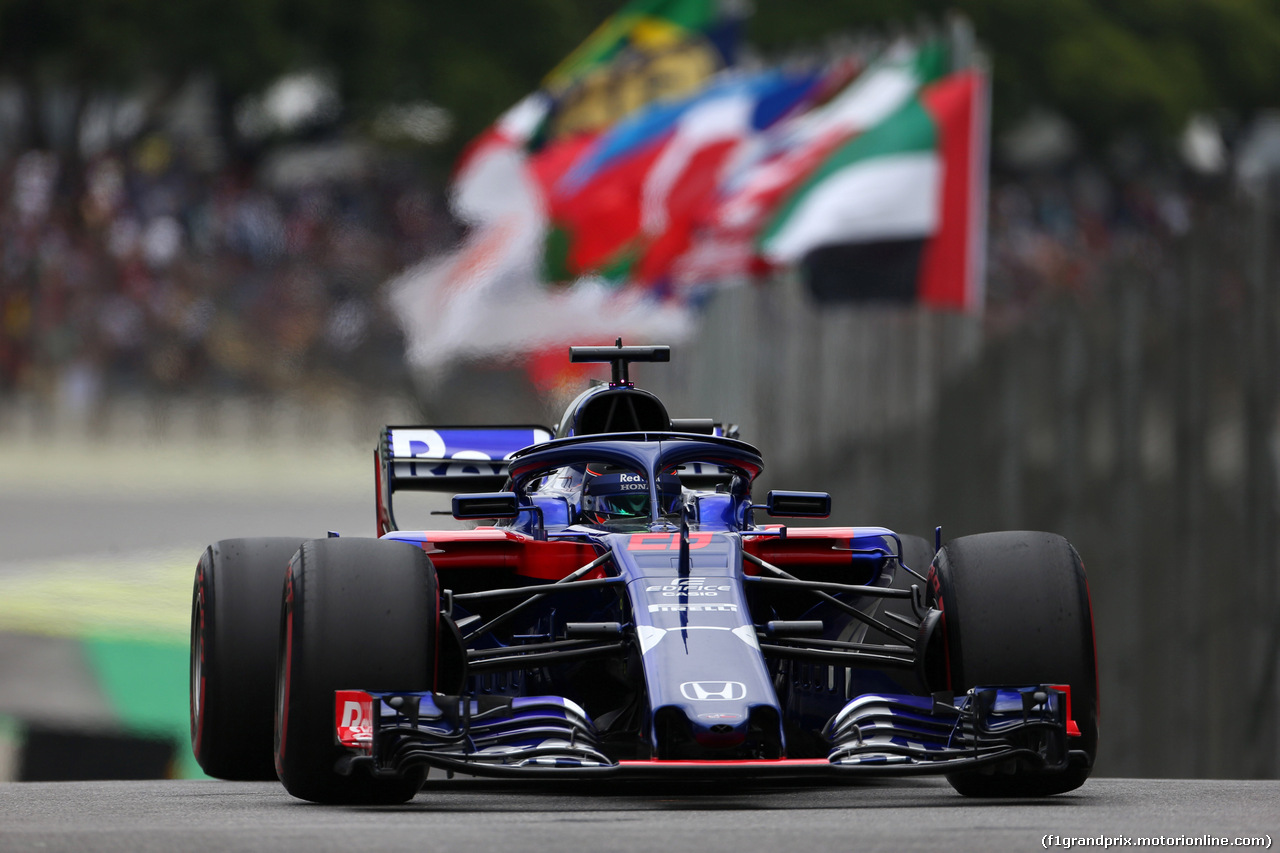 GP BRASILE, 10.11.2018 - Prove Libere 3, Brendon Hartley (NZL) Scuderia Toro Rosso STR13