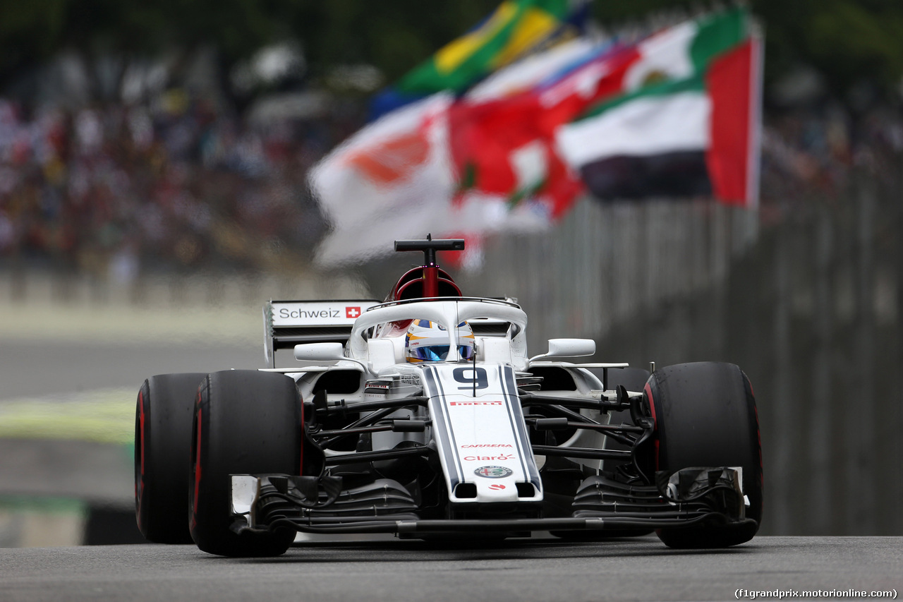 GP BRASILE, 10.11.2018 - Prove Libere 3, Marcus Ericsson (SUE) Sauber C37