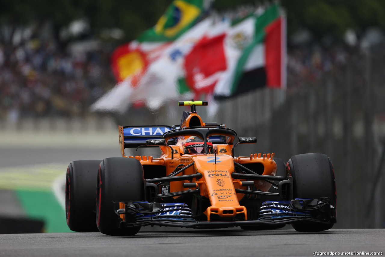 GP BRASILE, 10.11.2018 - Prove Libere 3, Stoffel Vandoorne (BEL) McLaren MCL33