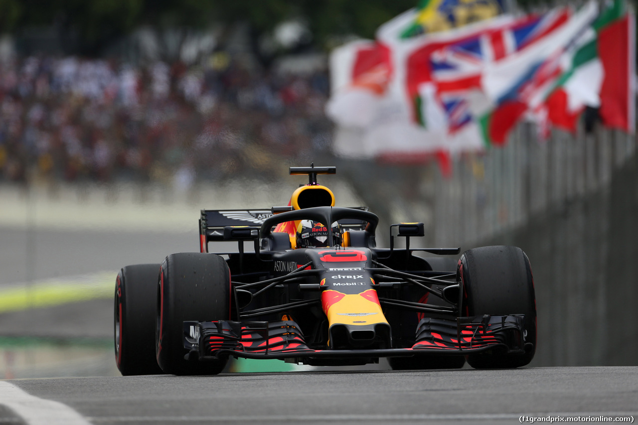 GP BRASILE, 10.11.2018 - Prove Libere 3, Daniel Ricciardo (AUS) Red Bull Racing RB14