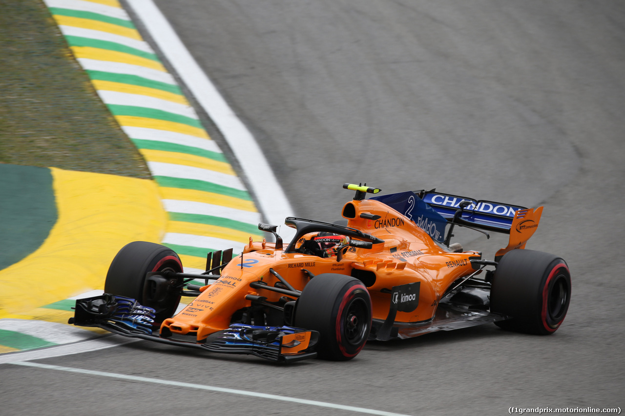 GP BRASILE, 10.11.2018 - Prove Libere 3, Stoffel Vandoorne (BEL) McLaren MCL33