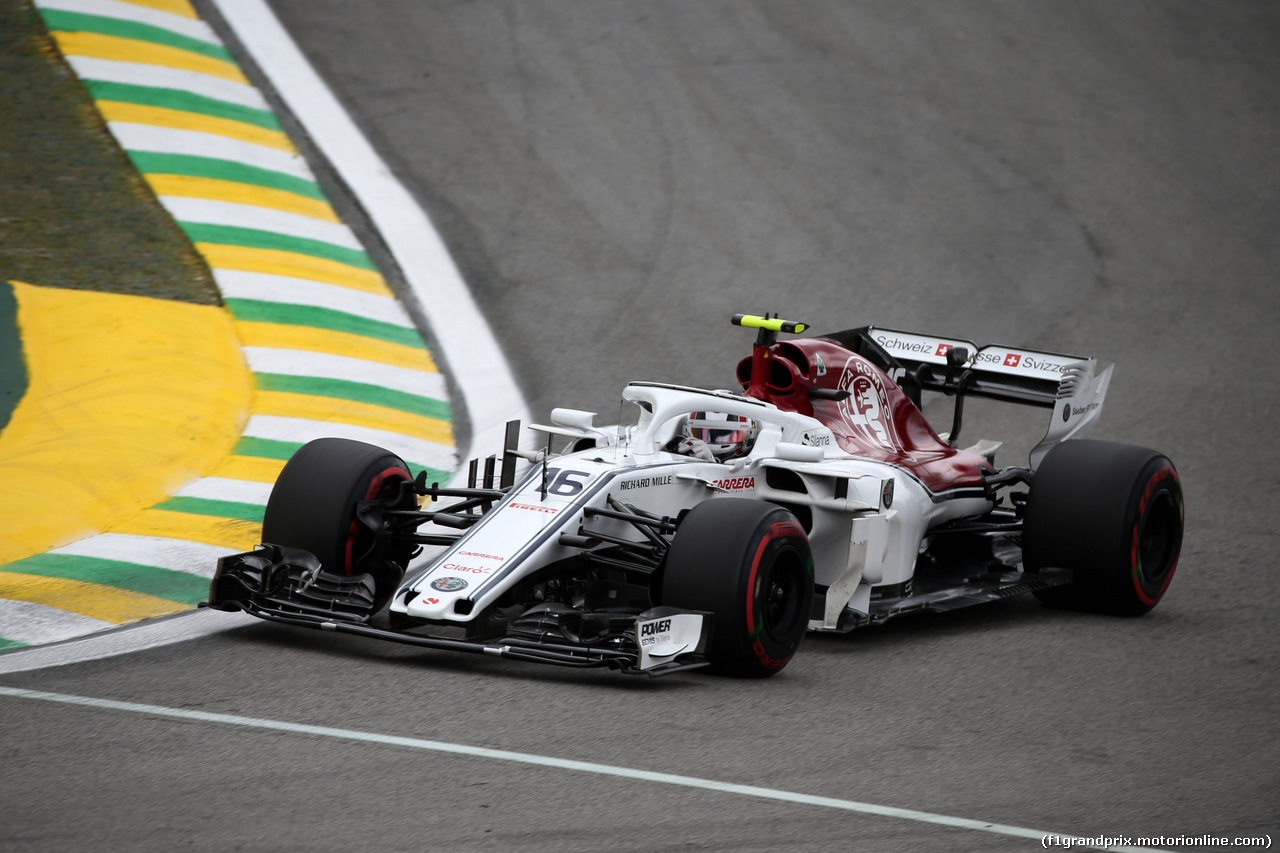 GP BRASILE, 10.11.2018 - Prove Libere 3, Charles Leclerc (MON) Sauber C37