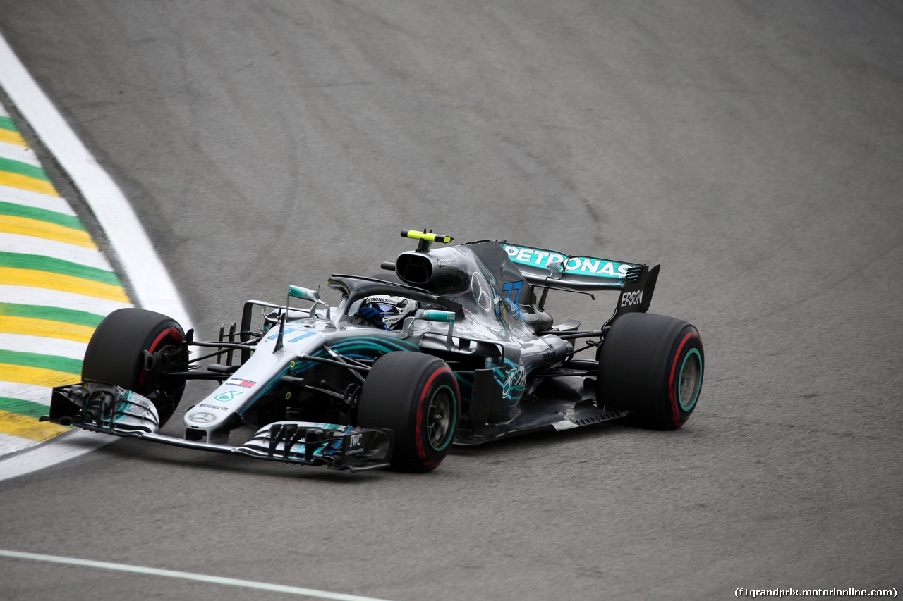 GP BRASILE, 10.11.2018 - Prove Libere 3, Valtteri Bottas (FIN) Mercedes AMG F1 W09