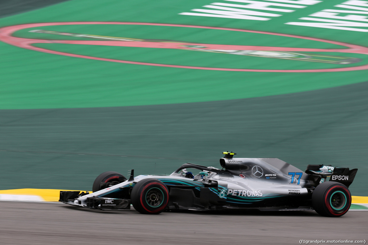 GP BRASILE, 10.11.2018 - Prove Libere 3, Valtteri Bottas (FIN) Mercedes AMG F1 W09