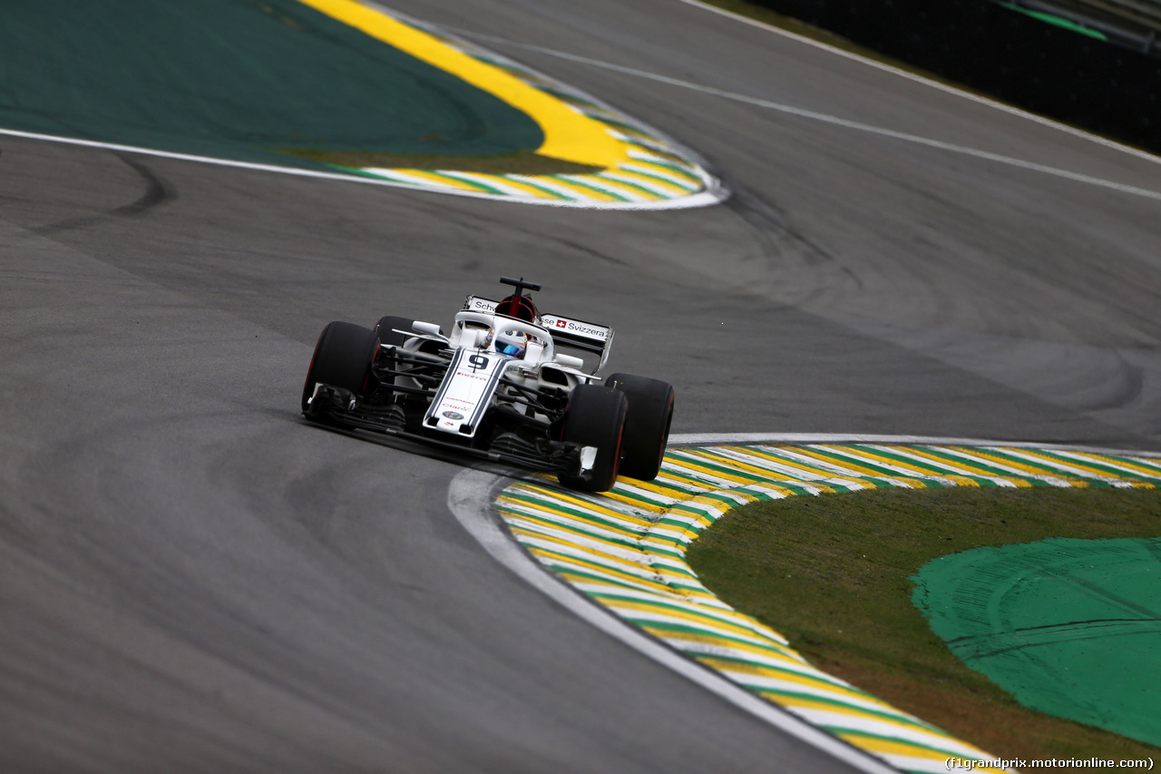 GP BRASILE, 10.11.2018 - Prove Libere 3, Marcus Ericsson (SUE) Sauber C37