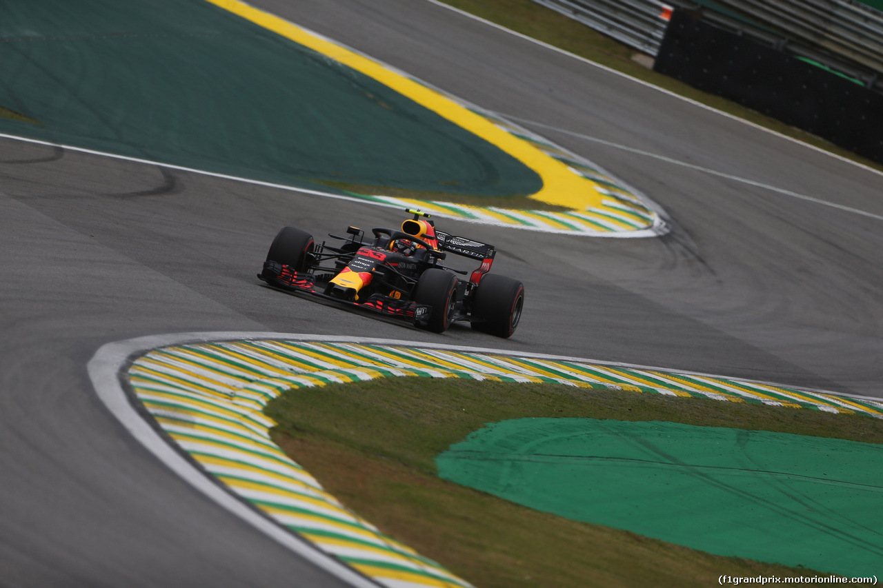 GP BRASILE, 10.11.2018 - Prove Libere 3, Max Verstappen (NED) Red Bull Racing RB14