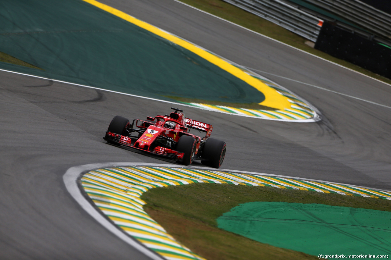 GP BRASILE, 10.11.2018 - Prove Libere 3, Sebastian Vettel (GER) Ferrari SF71H