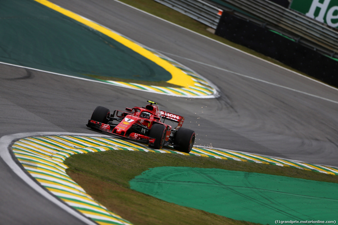 GP BRASILE, 10.11.2018 - Prove Libere 3, Kimi Raikkonen (FIN) Ferrari SF71H