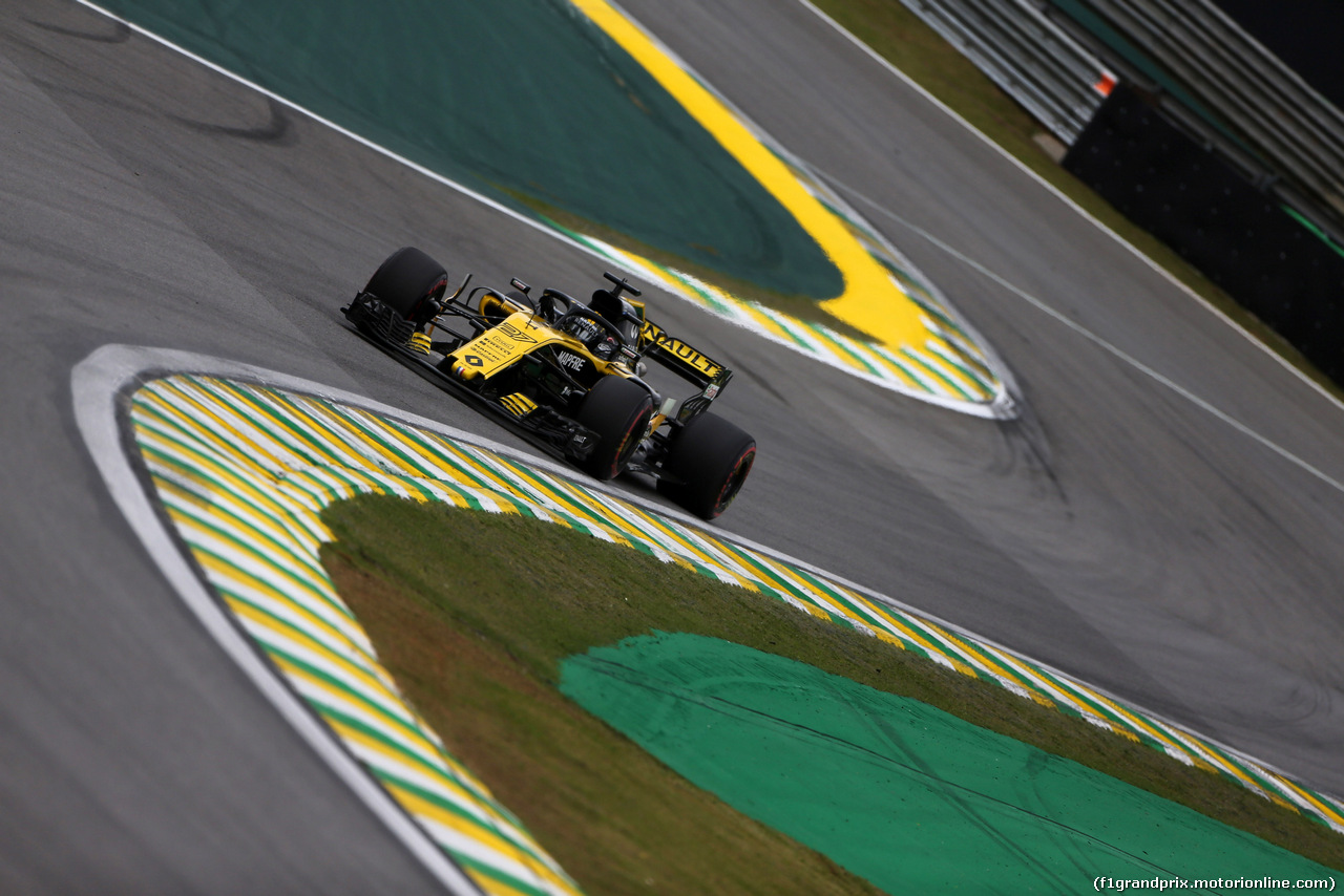 GP BRASILE, 10.11.2018 - Prove Libere 3, Nico Hulkenberg (GER) Renault Sport F1 Team RS18