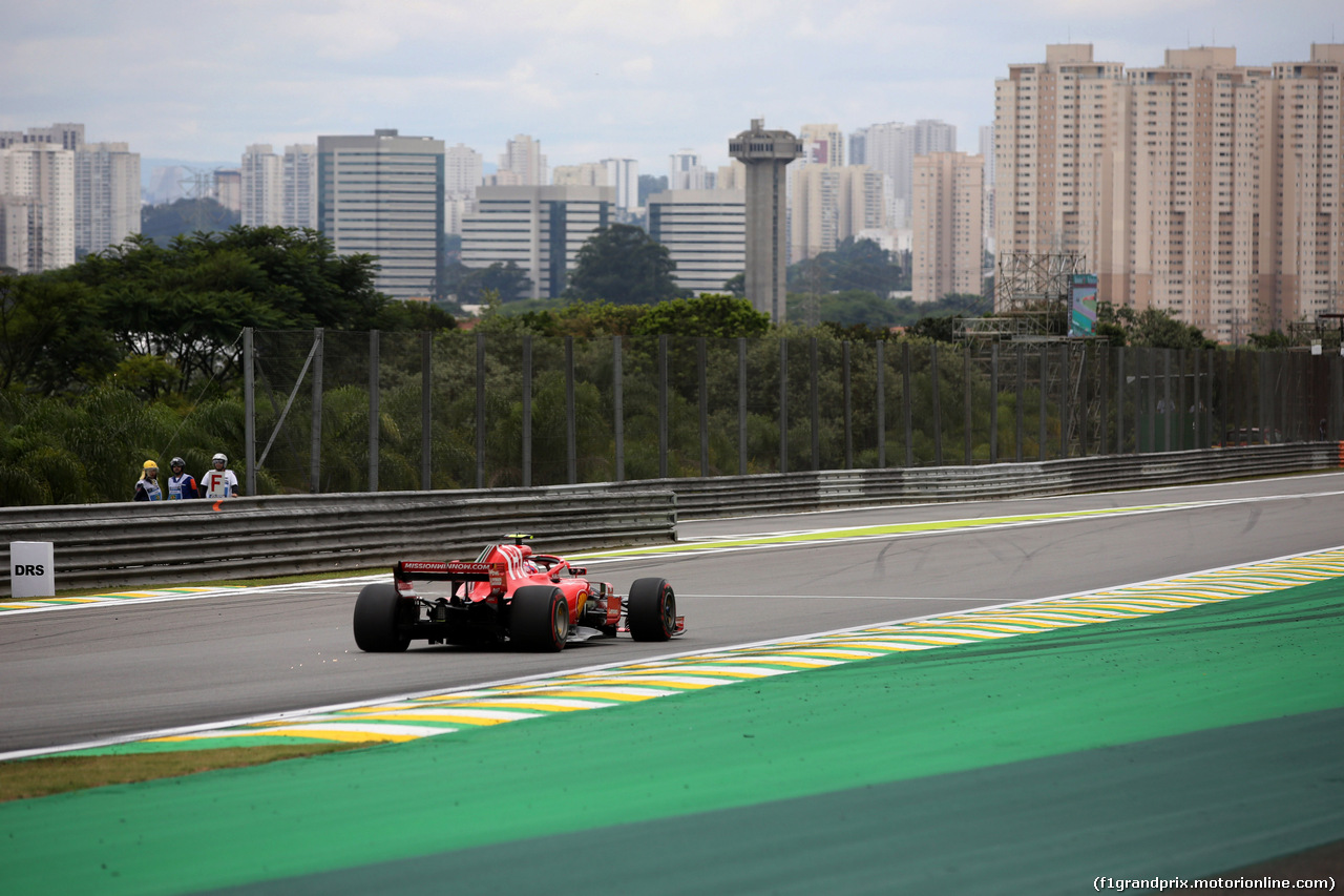 GP BRASILE, 10.11.2018 - Prove Libere 3, Kimi Raikkonen (FIN) Ferrari SF71H