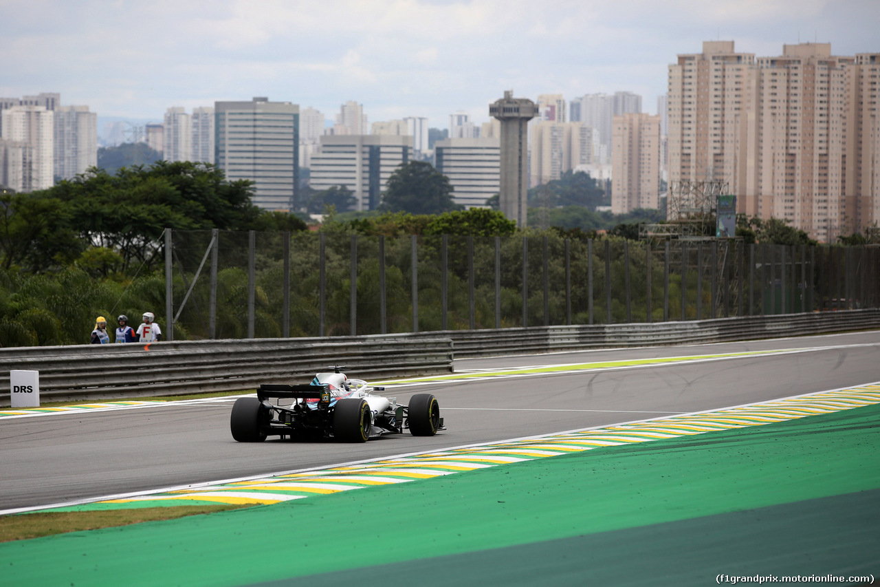 GP BRASILE, 10.11.2018 - Prove Libere 3, Lance Stroll (CDN) Williams FW41
