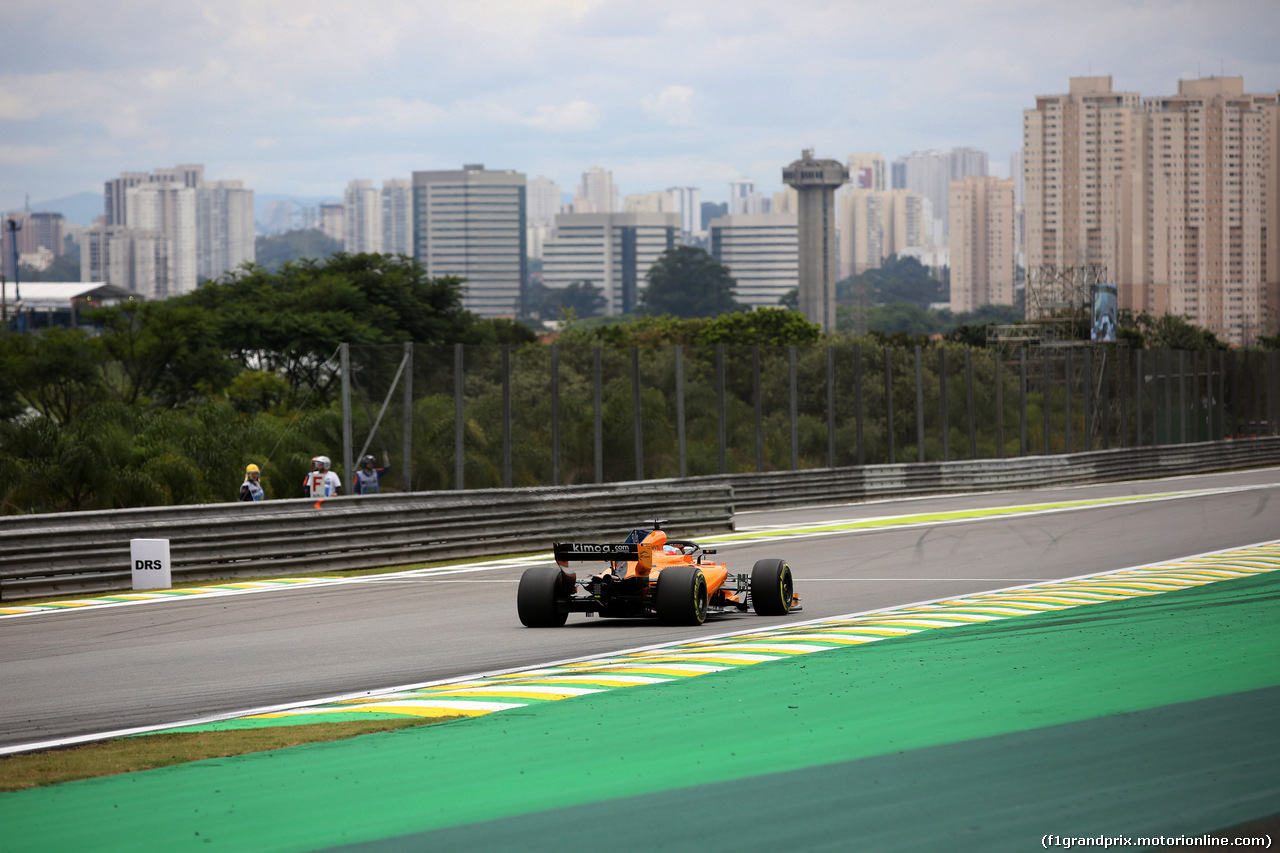 GP BRASILE, 10.11.2018 - Prove Libere 3, Fernando Alonso (ESP) McLaren MCL33