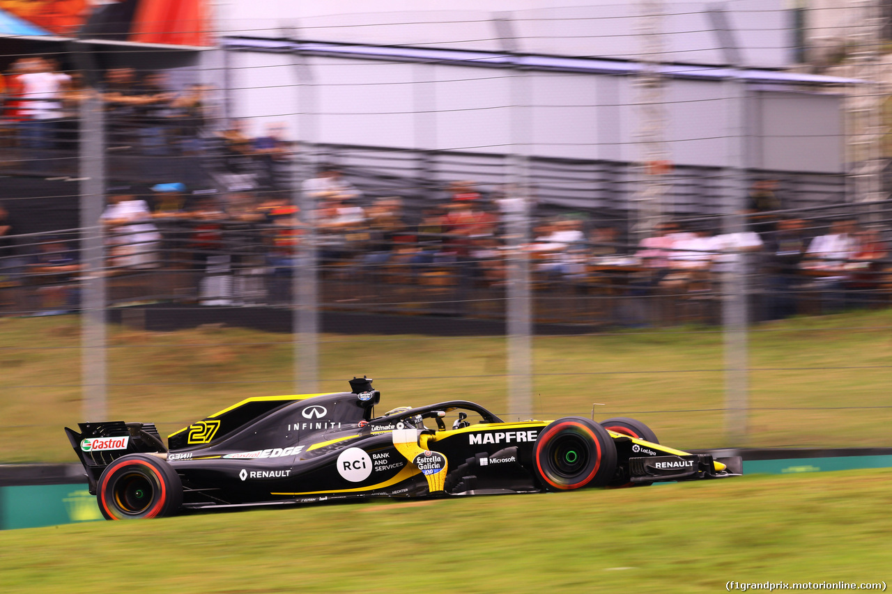 GP BRASILE, 10.11.2018 - Prove Libere 3, Nico Hulkenberg (GER) Renault Sport F1 Team RS18