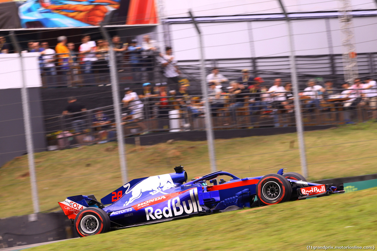 GP BRASILE, 10.11.2018 - Prove Libere 3, Brendon Hartley (NZL) Scuderia Toro Rosso STR13