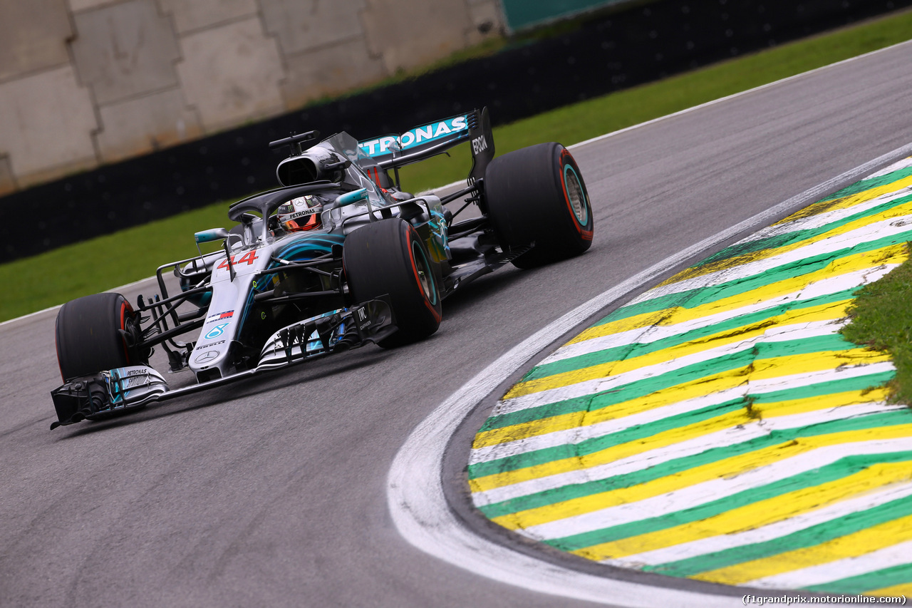 GP BRASILE, 10.11.2018 - Prove Libere 3, Lewis Hamilton (GBR) Mercedes AMG F1 W09