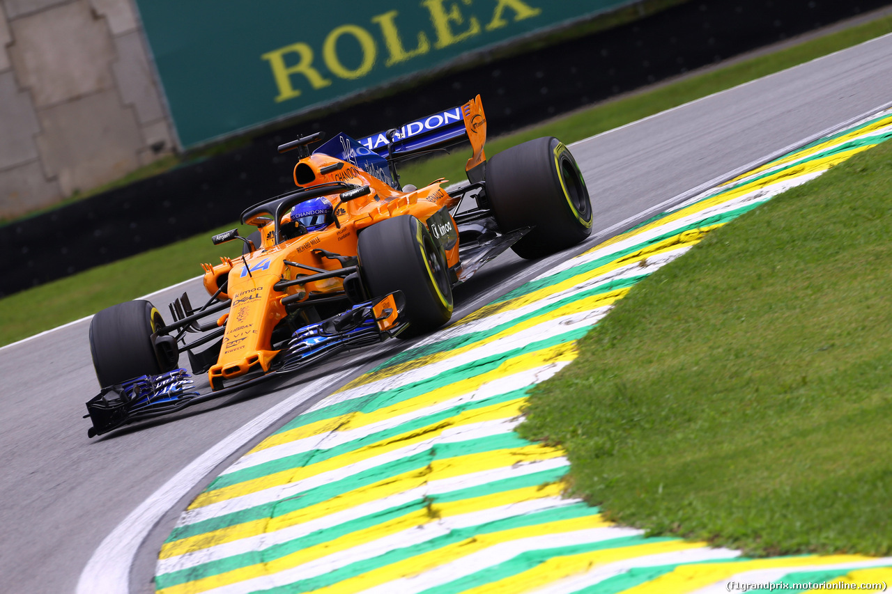 GP BRASILE, 10.11.2018 - Prove Libere 3, Fernando Alonso (ESP) McLaren MCL33