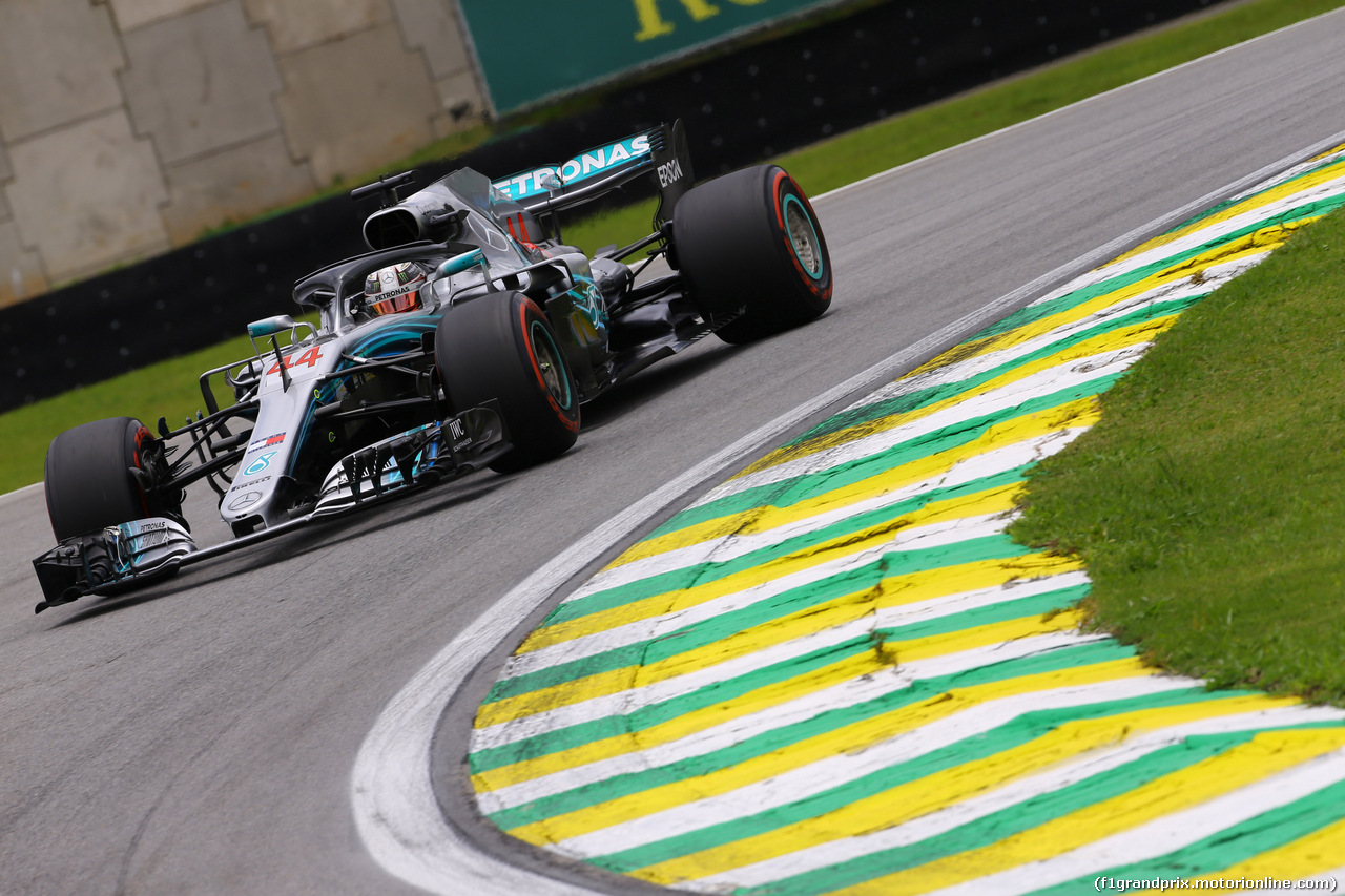 GP BRASILE, 10.11.2018 - Prove Libere 3, Lewis Hamilton (GBR) Mercedes AMG F1 W09
