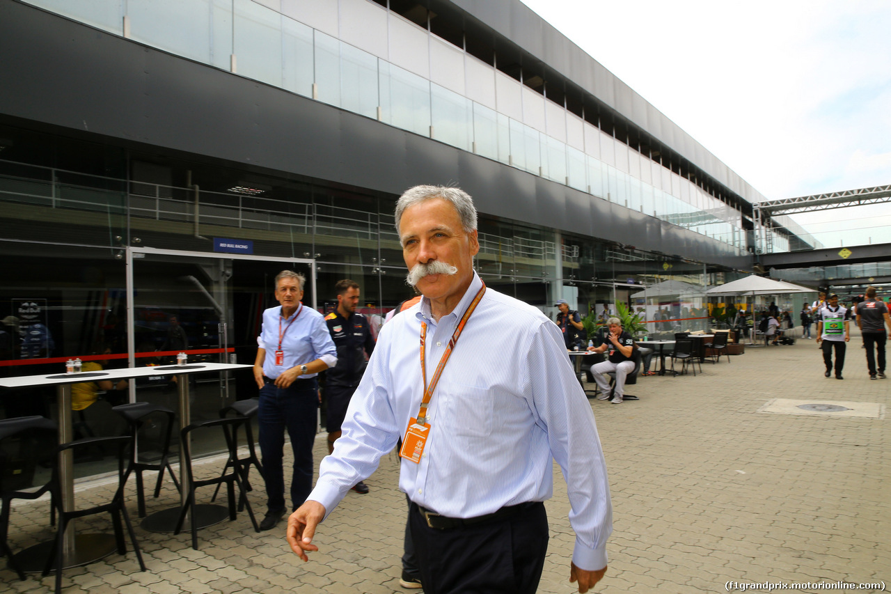 GP BRASILE, 10.11.2018 - Prove Libere 3, Chase Carey (USA) Formula One Group Chairman