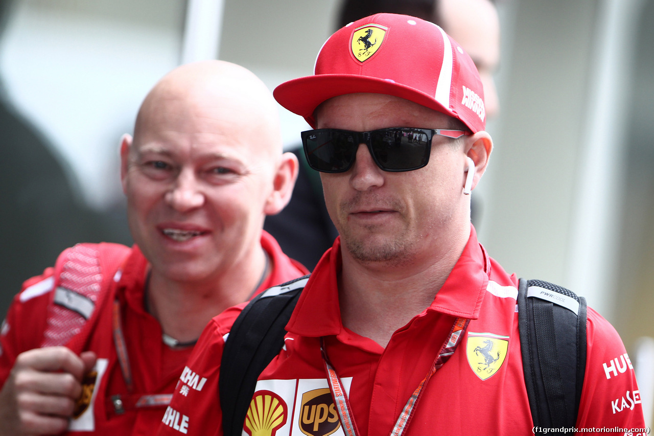 GP BRASILE, 10.11.2018 - Prove Libere 3, Kimi Raikkonen (FIN) Ferrari SF71H