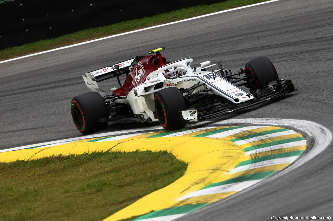GP BRASILE, 10.11.2018 - Prove Libere 3, Charles Leclerc (MON) Sauber C37