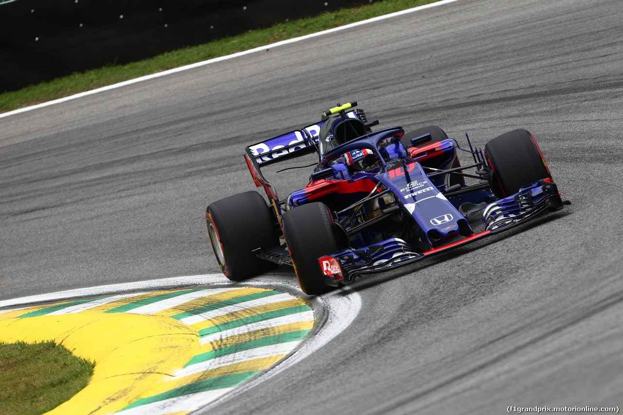 GP BRASILE, 10.11.2018 - Prove Libere 3, Pierre Gasly (FRA) Scuderia Toro Rosso STR13