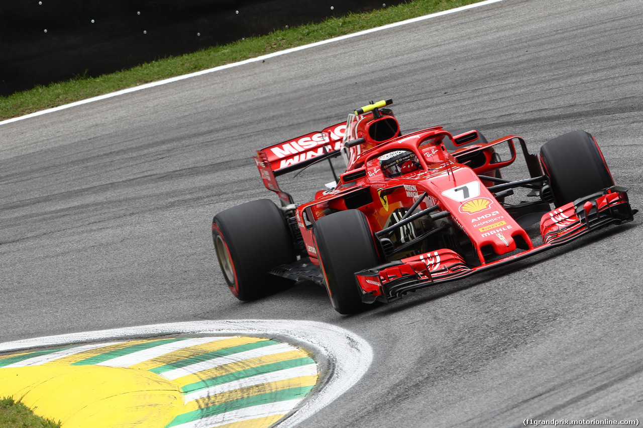 GP BRASILE, 10.11.2018 - Prove Libere 3, Kimi Raikkonen (FIN) Ferrari SF71H