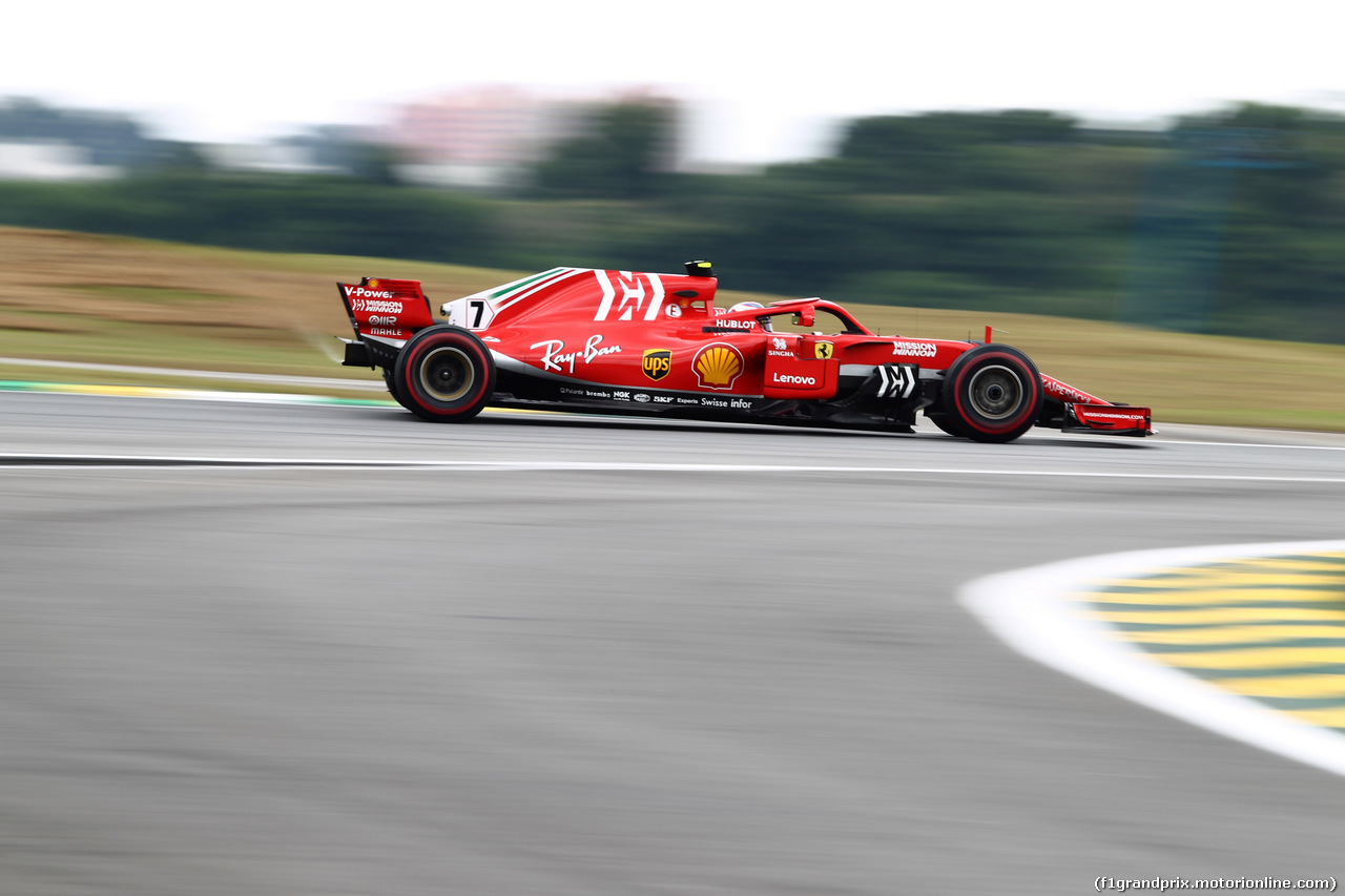 GP BRASILE, 10.11.2018 - Prove Libere 3, Kimi Raikkonen (FIN) Ferrari SF71H