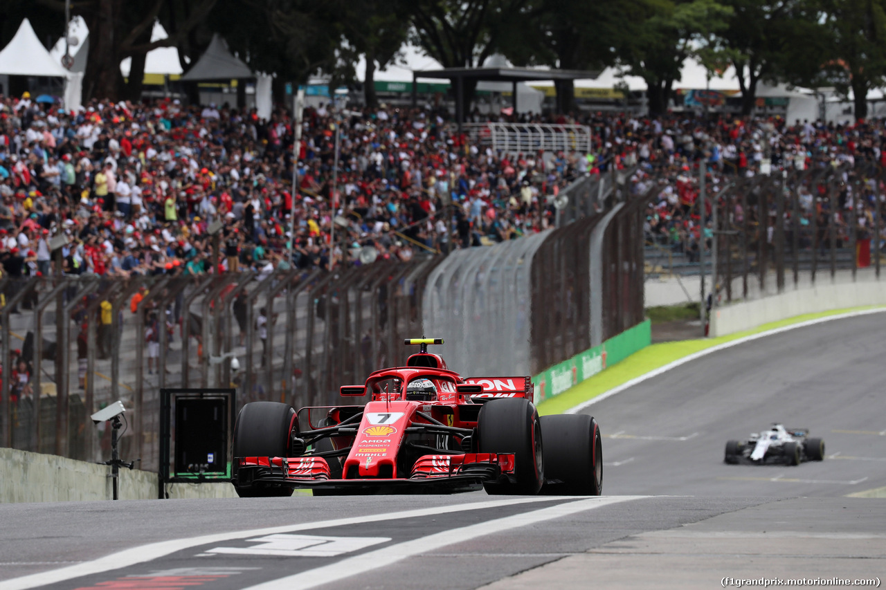 GP BRASILE, 10.11.2018 - Prove Libere 3, Kimi Raikkonen (FIN) Ferrari SF71H